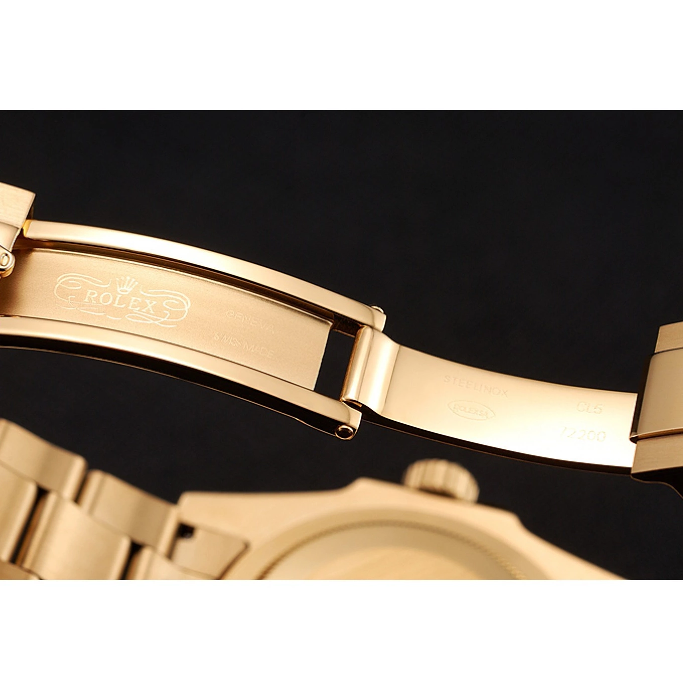 Best AAA Replica Sites Rolex 1453748 Gold Bezel Bracelet GMT Swiss Master Green Set And Case Stone II Dial 0528